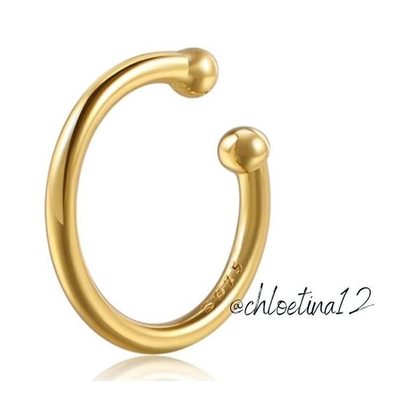 NEW Gold 925 Ear Cuff Non Pierced Ear Cuff - Picture 5 of 5